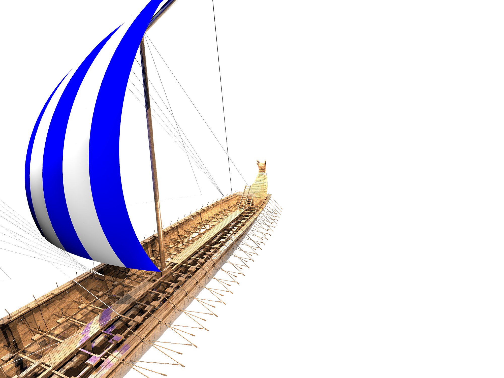 希腊桨帆船图纸